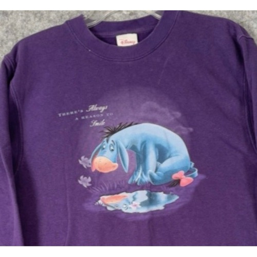 Vtg‎ Disney Store Eeyore Sweatshirt Womens Small Winnie the Pooh Crewneck 90s
